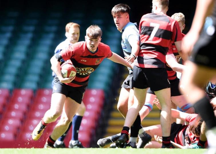Tenby Youth in action at the Principality Stadium